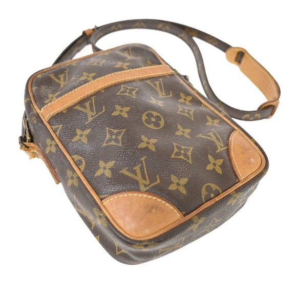 LOUIS VUITTON Danube Shoulder Bag Monogram Leather Brown France M45266 - Picture 10 of 16